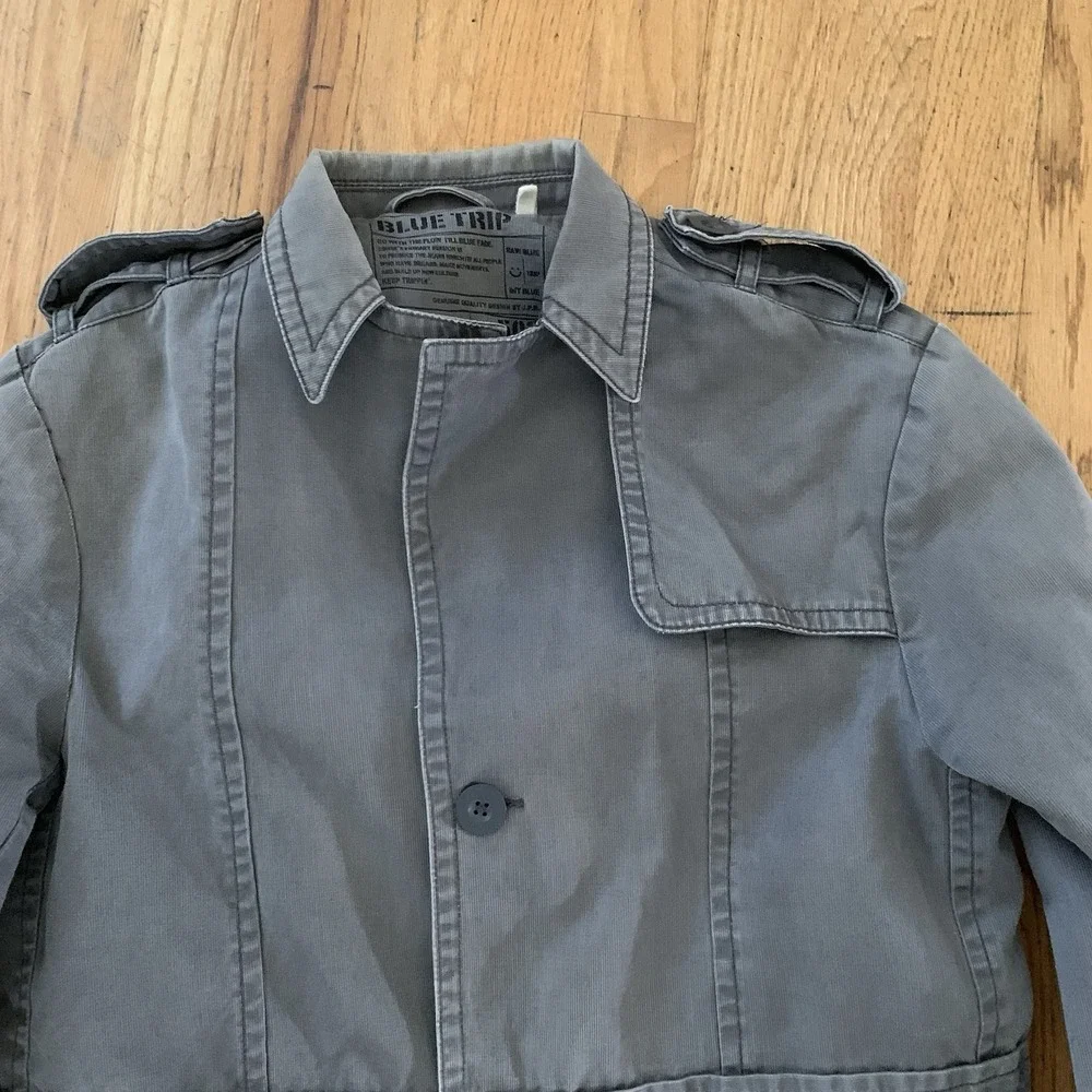 Edwin Blue Trip Corduroy Blazer Chore Jacket